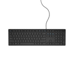 Tastatur Dell KB216 Schwarz Schwarzweiß Englisch EEUU QWERTY Qwerty US