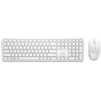 Tastatur mit Drahtloser Maus Dell KM5221W-WH Weiß Qwerty US