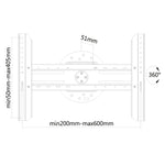 Wandhalterung Neomounts LED-WR100BLACK 75" Schwarz