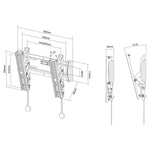 TV Halterung Neomounts NM-W125BLACK 10" 40" 20 kg