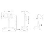 TV Halterung Neomounts PLASMA-M2500TBLACK 42" 100" 150 kg