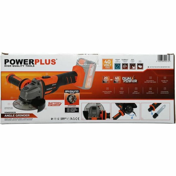 Winkelschleifer Powerplus 40 V Ø 125 mm 20 V