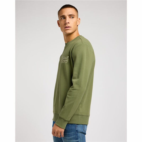 Herren Sweater ohne Kapuze Lee Wobbly Khaki