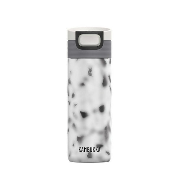 Thermosflasche Kambukka Etna Weiß Grau Bunt Silikon Edelstahl 500 ml