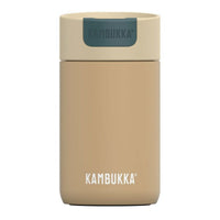 Thermobecher mit Deckel Kambukka Olympus Schwarz Beige Edelstahl 300 ml