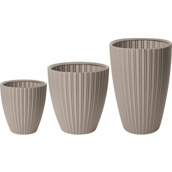 Blumentopf Garden ID Fancy Braun Taupe Polyäthylen 40 x 58 cm