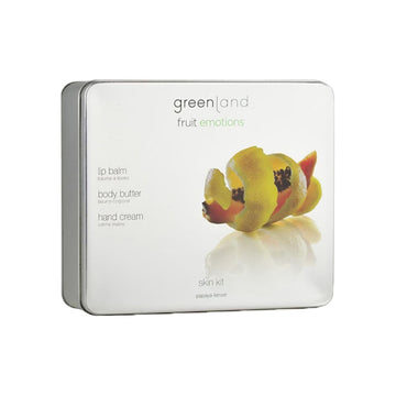Kosmetik-Set Greenland Papaya Zitronengelb 3 Stücke