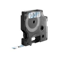 Laminiertes Klebeband zur Kennzeichnung von Maschinen Dymo D1 40910 9 mm LabelManager™ Durchsichtig Schwarz (5 Stück)