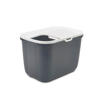 Katzentoilette Vadigran Weiß Anthrazit Kunststoff