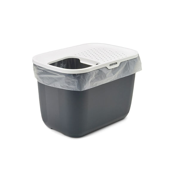 Katzentoilette Vadigran Weiß Anthrazit Kunststoff