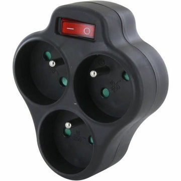 Steckdosenleiste mit 3 Steckdosen mit Schalter Chacon Dominó 3x16A