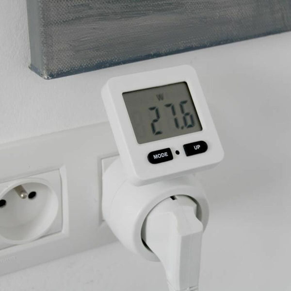 Steckdose mit Verbrauchszähler Chacon 54351 Weiß