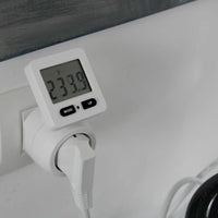 Steckdose mit Verbrauchszähler Chacon 54351 Weiß