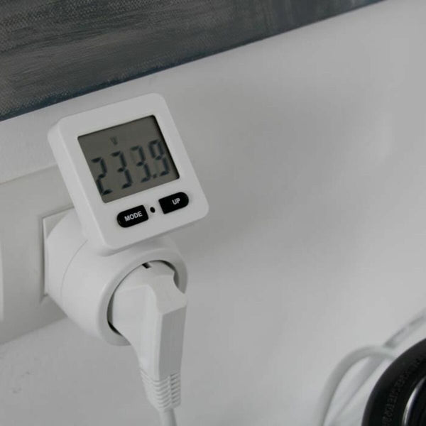Steckdose mit Verbrauchszähler Chacon 54351 Weiß