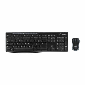 Tastatur mit Maus Logitech MK270 QWERTZ Schwarz Deutsch