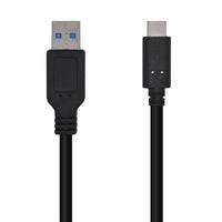 USB A zu USB-C-Kabel Aisens A107-0450 Schwarz 1,5 m