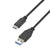 USB A zu USB-C-Kabel Aisens A107-0450 Schwarz 1,5 m
