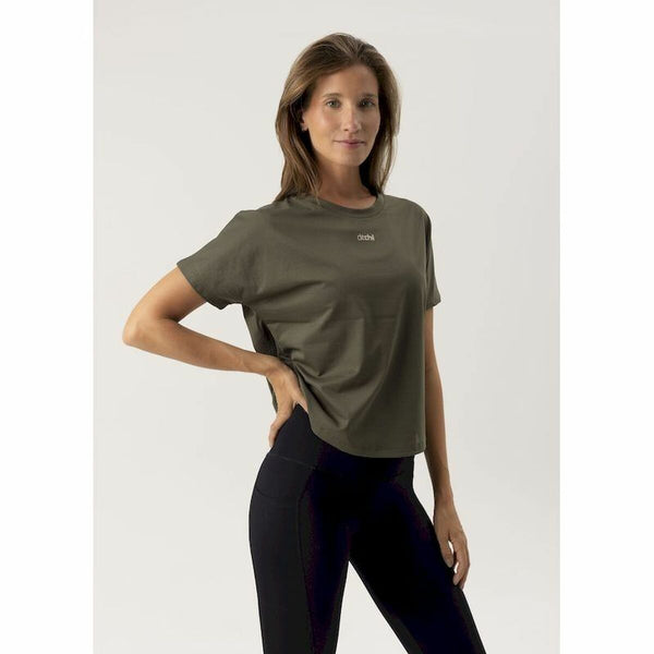 Damen Kurzarm-T-Shirt Ditchil Aria Olive