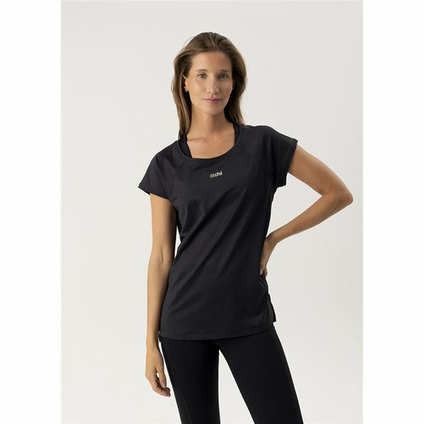 Damen Kurzarm-T-Shirt Ditchil Ditchill T-Shirt Ariana Schwarz