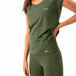 Damen Kurzarm-T-Shirt Ditchil TS1010-428 Olive (XL)