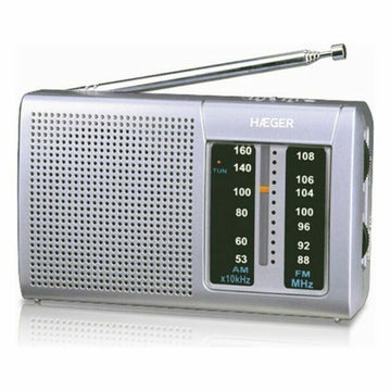 AM/FM-Radio Haeger PR-BIB.001A Grau