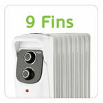 Ölheizung (9 Kammern) Haeger OH-009.006A Weiß 2000 W