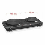 Elektrische Heizplatte Haeger HP-02B.013A Schwarz 2 Herde Bunt 2250W