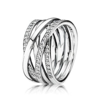 Damenring Pandora SPARKLING & POLISHED LINES - RING - SIZE 52