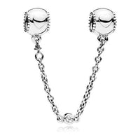 Damenperlen Pandora EMBOSSED HEARTS  SAFETY CHAIN