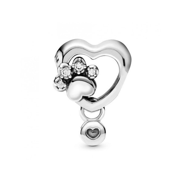 Damenperlen Pandora SPARKLING PAW PRINT & HEART