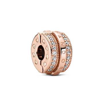 Damenperlen Pandora PAVE SIGNATURE CLIP