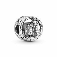 Charms für Damen Pandora R2D2 Silberfarben