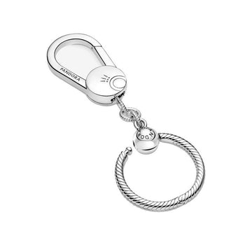 Damenperlen Pandora SMALL BAG CHARM HOLDER Silberfarben