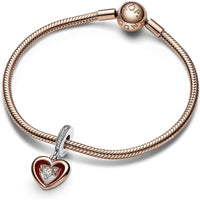 Charms für Damen Pandora TWO-TONE RADIANT HEART