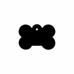 Identifikationsschild für Halsband Imarc Bone Schwarz