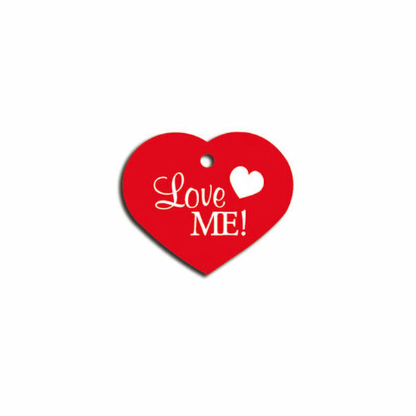 Identifikationsschild für Halsband Imarc Heart Rot