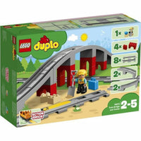 Spielset Fahrzeuge   Lego DUPLO 10872 Train rails and bridge         26 Stücke