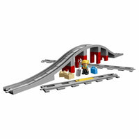 Spielset Fahrzeuge   Lego DUPLO 10872 Train rails and bridge         26 Stücke