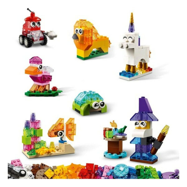 Konstruktionsspiel Classic Transparent Bricks Lego 11013 Bunt