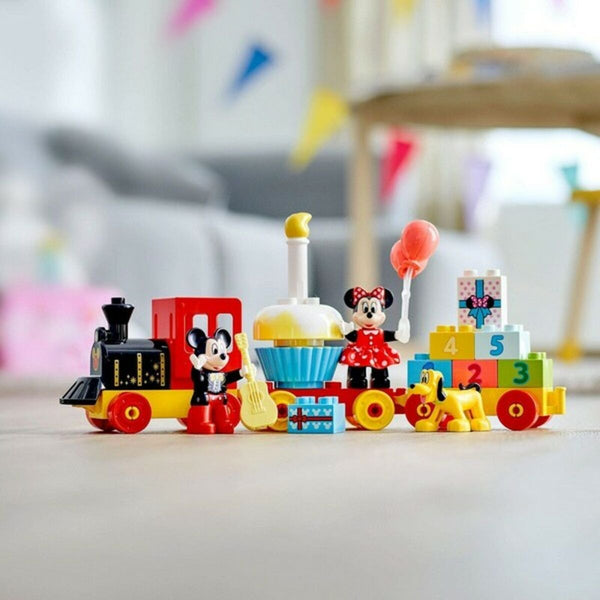 Konstruktionsspiel Duplo Mickey and Minnie Birthday Train Lego Tren de Cumpleaños de Mickey y Minnie Bunt 22 Stücke