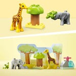 Playset Lego DUPLO African Wild Animals, 10 Stücke