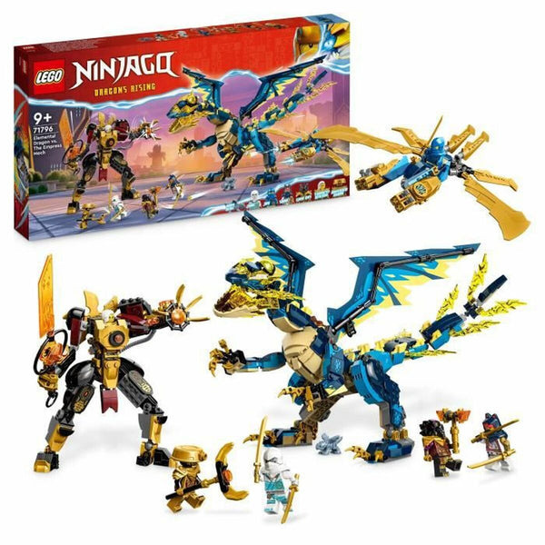 Konstruktionsspiel Lego Ninjago 71796 The elementary dragon against the Empress robot Bunt