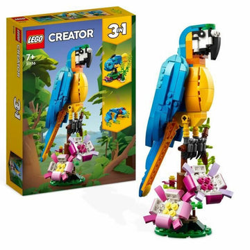Konstruktionsspiel Lego Creator 31136 Exotic parrot with frog and fish 3 in 1 253 Stücke