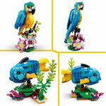 Konstruktionsspiel Lego Creator 31136 Exotic parrot with frog and fish 3 in 1 253 Stücke