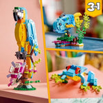 Konstruktionsspiel Lego Creator 31136 Exotic parrot with frog and fish 3 in 1 253 Stücke