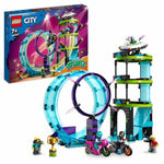 Konstruktionsspiel Lego City Stuntz 60361 The ultimate challenge for cascadon bikers 385 Stücke