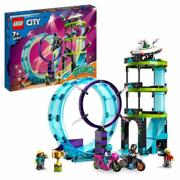 Konstruktionsspiel Lego City Stuntz 60361 The ultimate challenge for cascadon bikers 385 Stücke