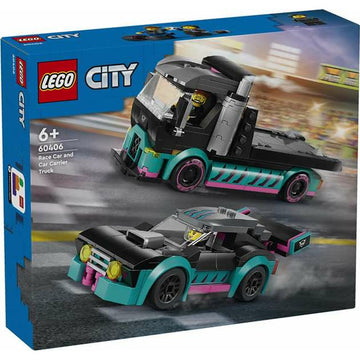Konstruktionsspiel Lego Coche de Carreras y Camion de Transporte Bunt
