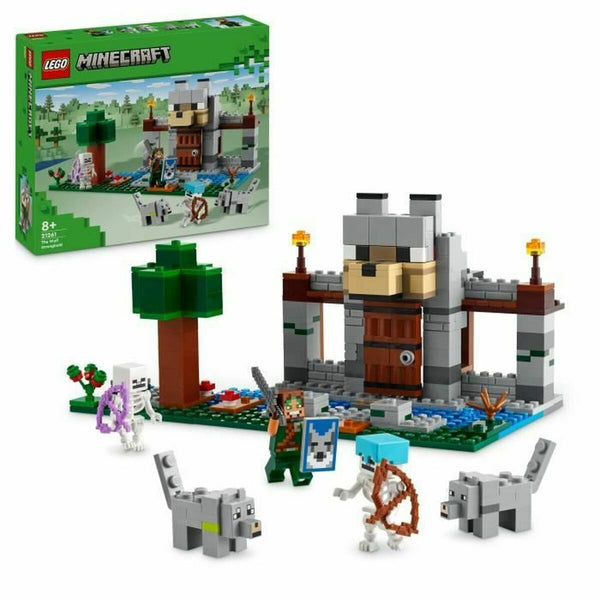 Konstruktionsspiel Lego Minecraft 21261 The Wolf Stronghold Bunt 312 Stücke