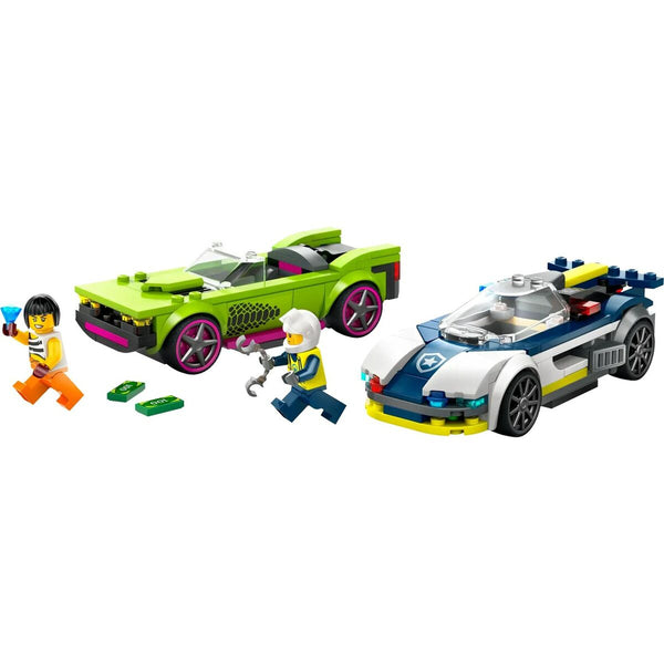 Konstruktionsspiel Lego 60415 Police Car and Muscle Car Chase Bunt 213 piezas